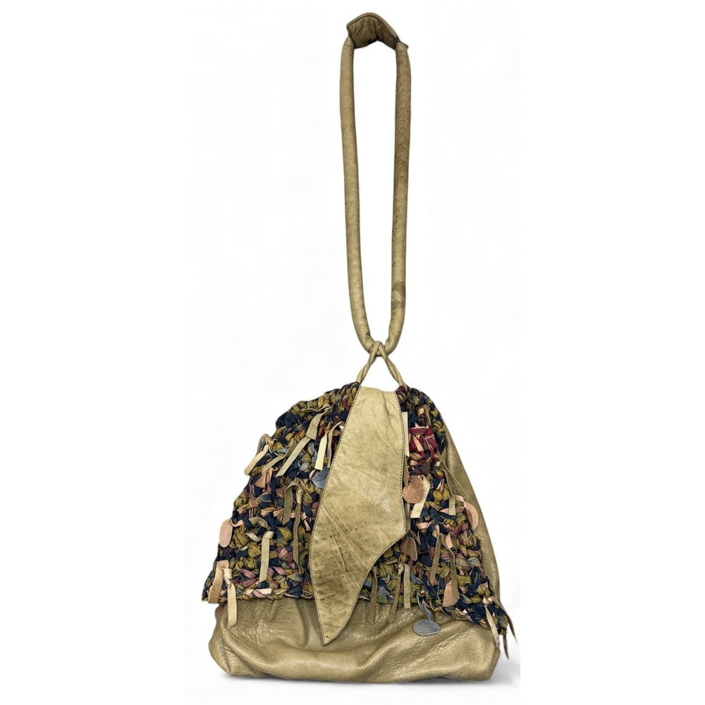 Susan‎ Riedweg Shoulder Bag Artisan Handwoven Leather Boho Artsy Art to Wear